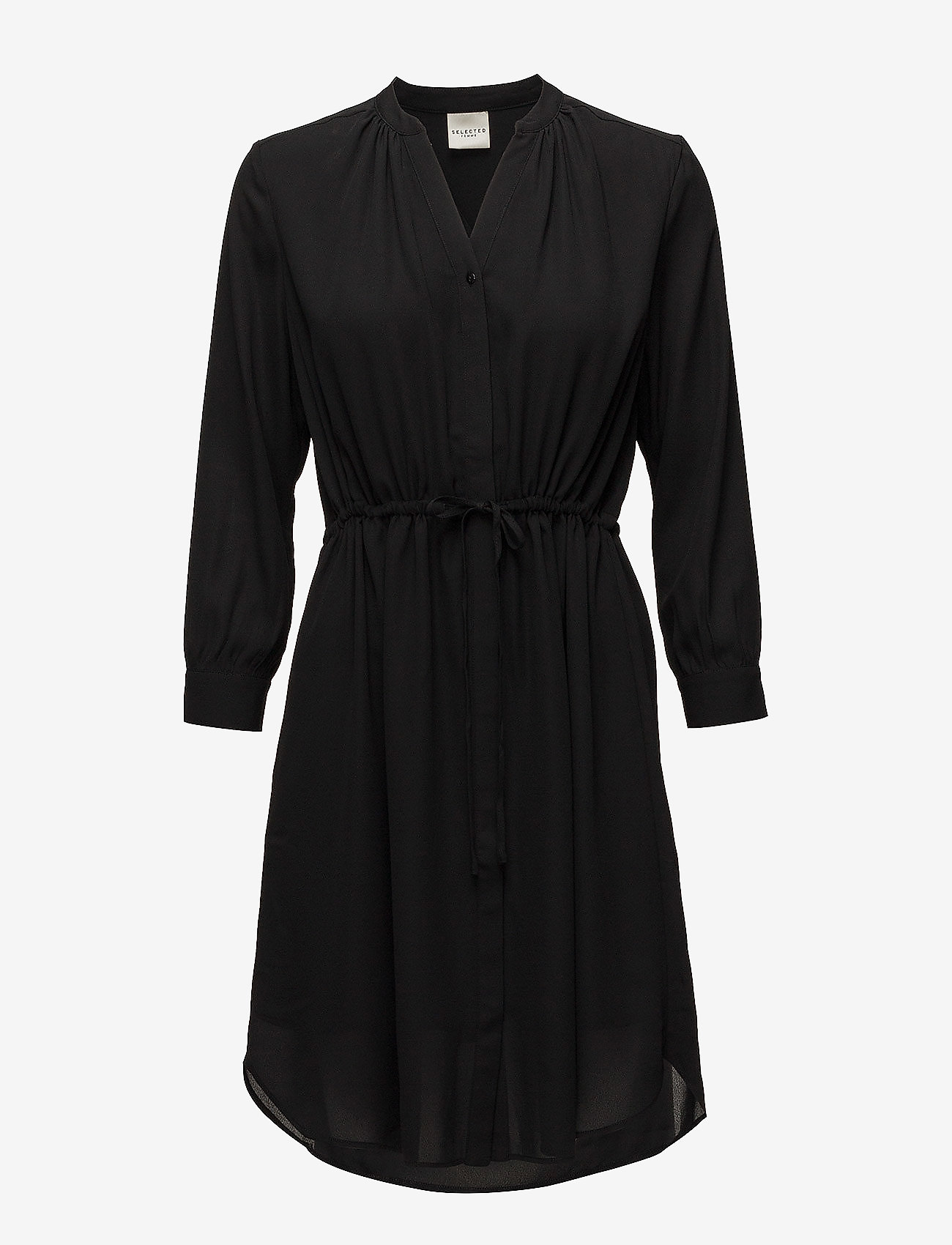 Selected SLFDAMINA 7/8 DRESS B NOOS - Selected - BLACK / black
