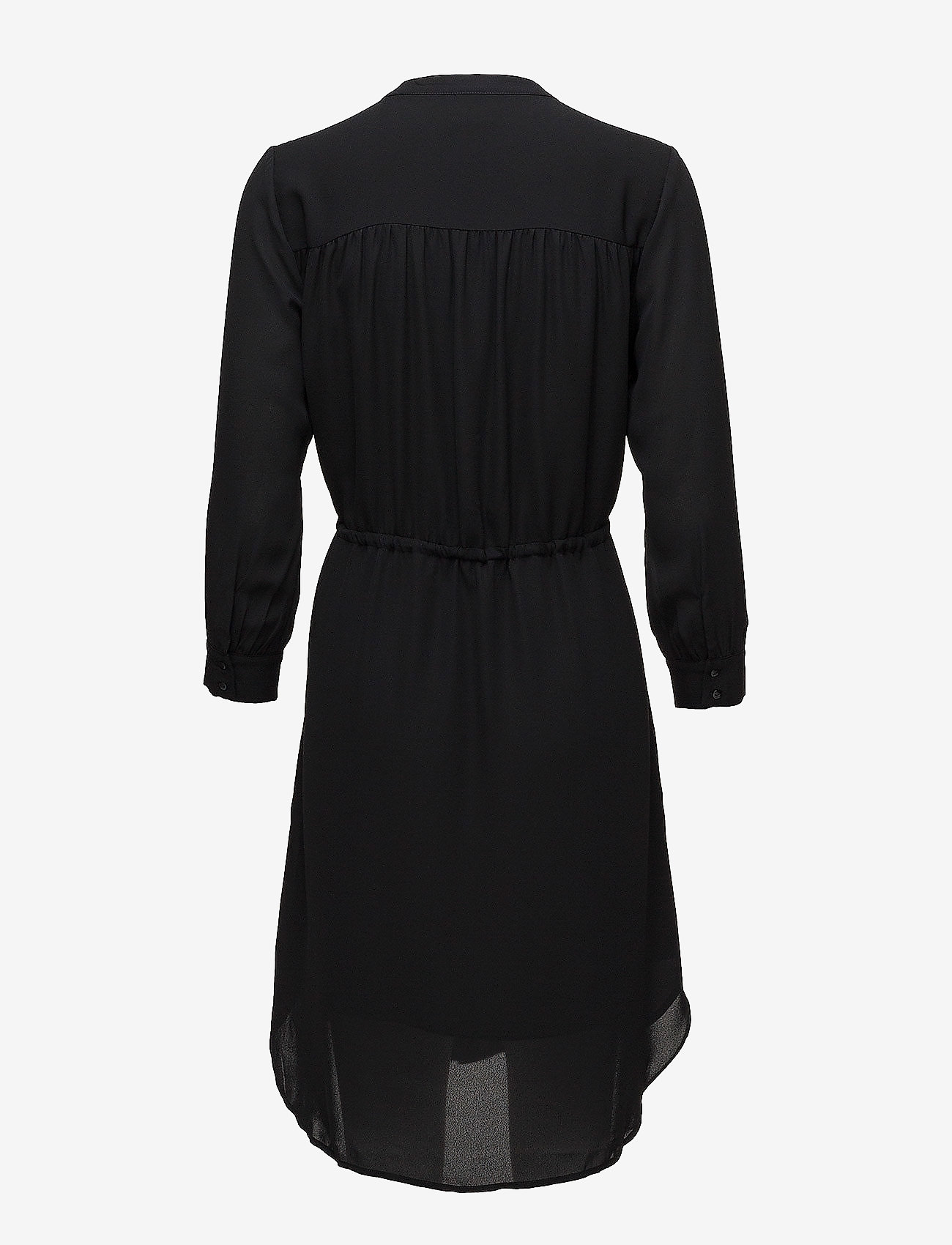 Selected Femme - SLFDAMINA 7/8 DRESS B NOOS - korta klänningar - black - 1