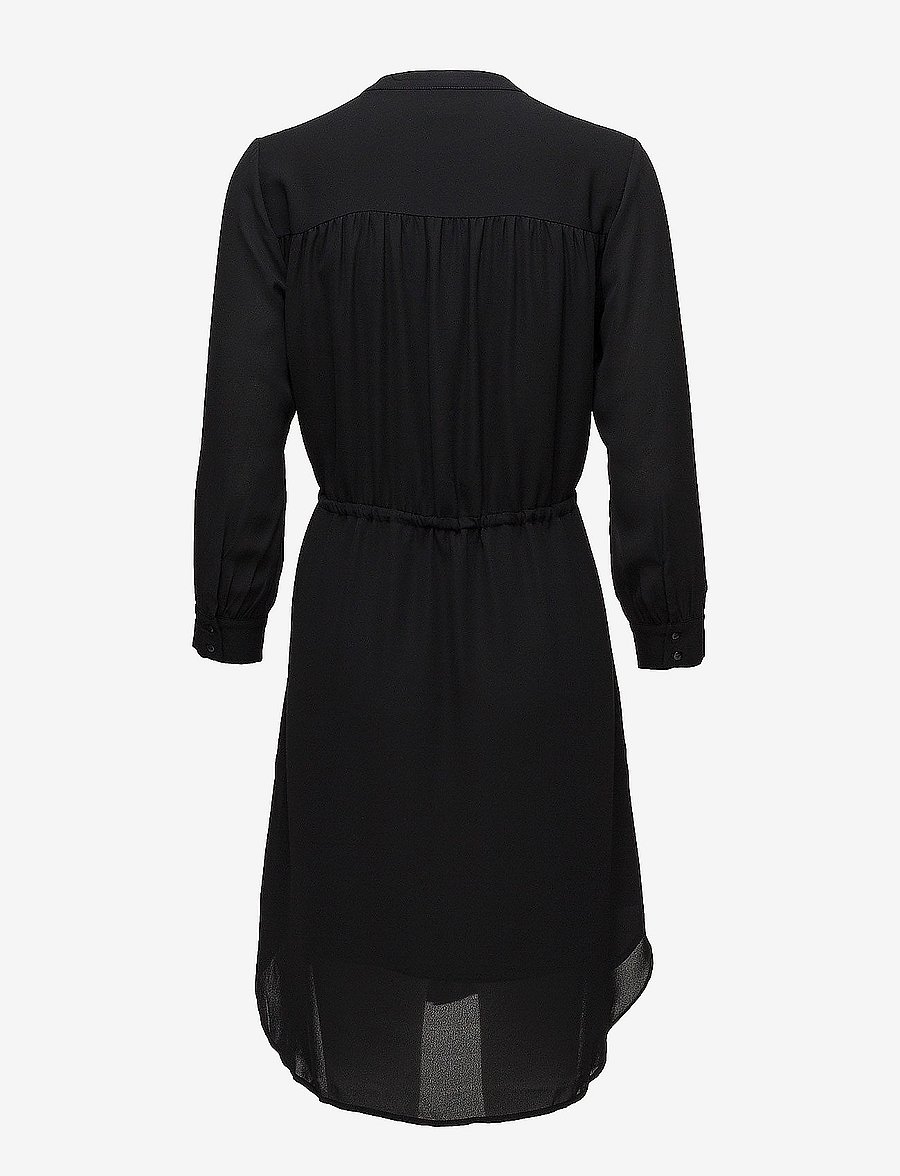 Selected - SLFDAMINA 7/8 DRESS B NOOS - shirt dresses - black - 2