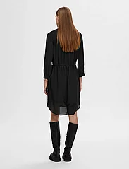 Selected Femme - SLFDAMINA 7/8 DRESS B NOOS - korte jurken - black - 3