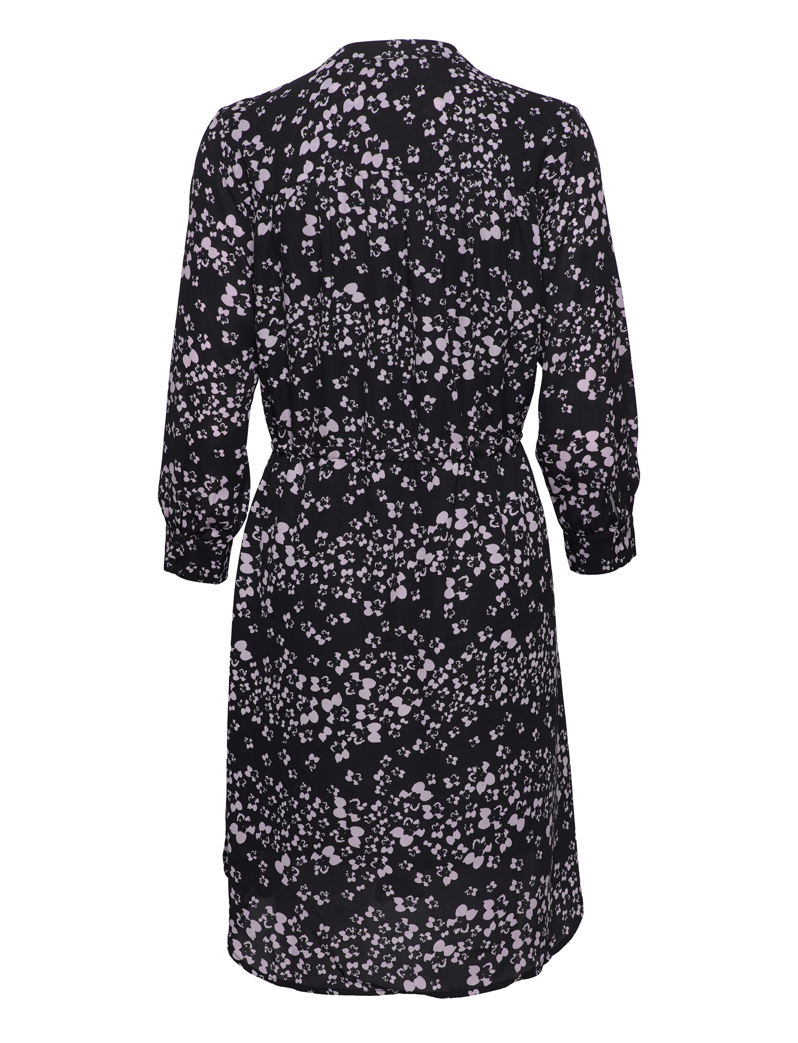 Selected - SLFDAMINA 7/8 AOP DRESS - laveste priser - black - 1