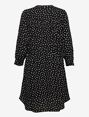Selected Femme - SLFDAMINA 7/8 AOP DRESS B NOOS - skjortekjoler - black - 1