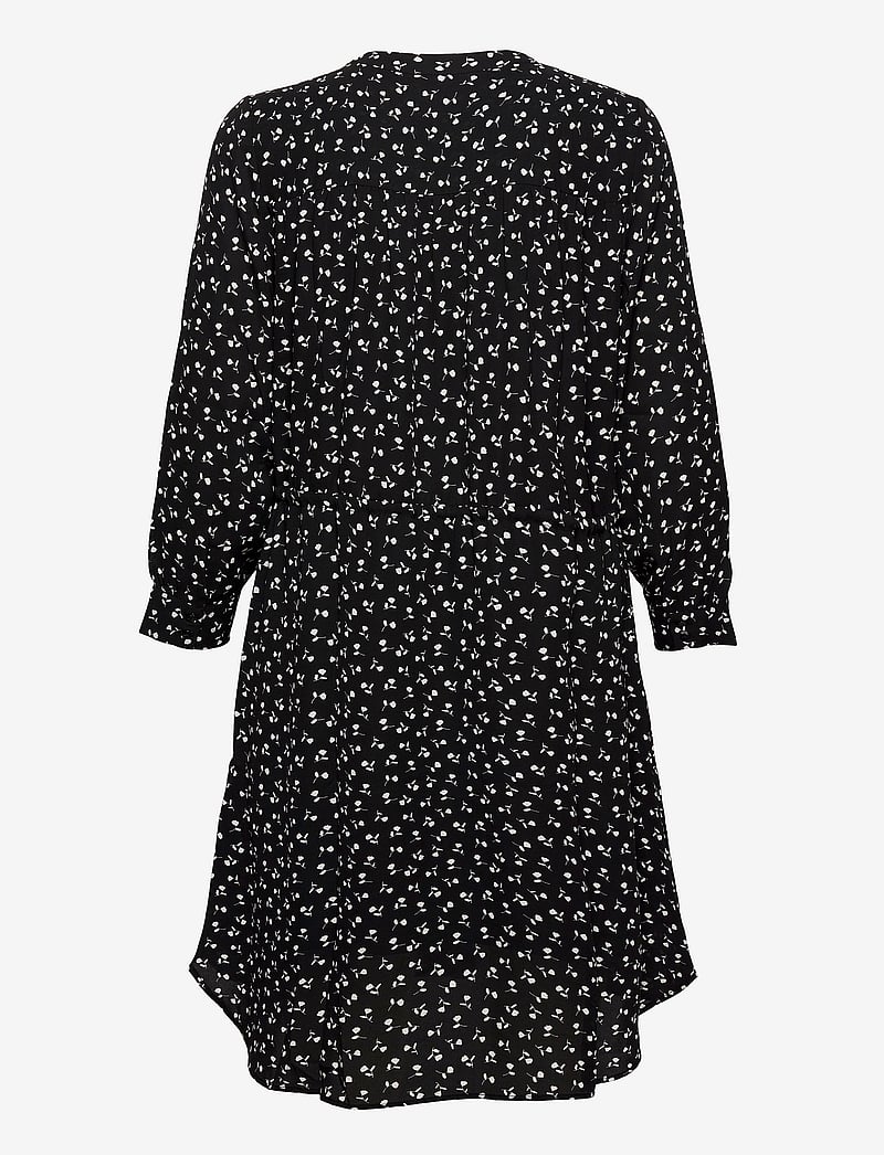 Selected - SLFDAMINA 7/8 AOP DRESS B NOOS - hemdkleider - black - 2