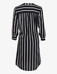 Selected Femme - SLFDAMINA 7/8 AOP DRESS B NOOS - marškinių tipo suknelės - black - 1