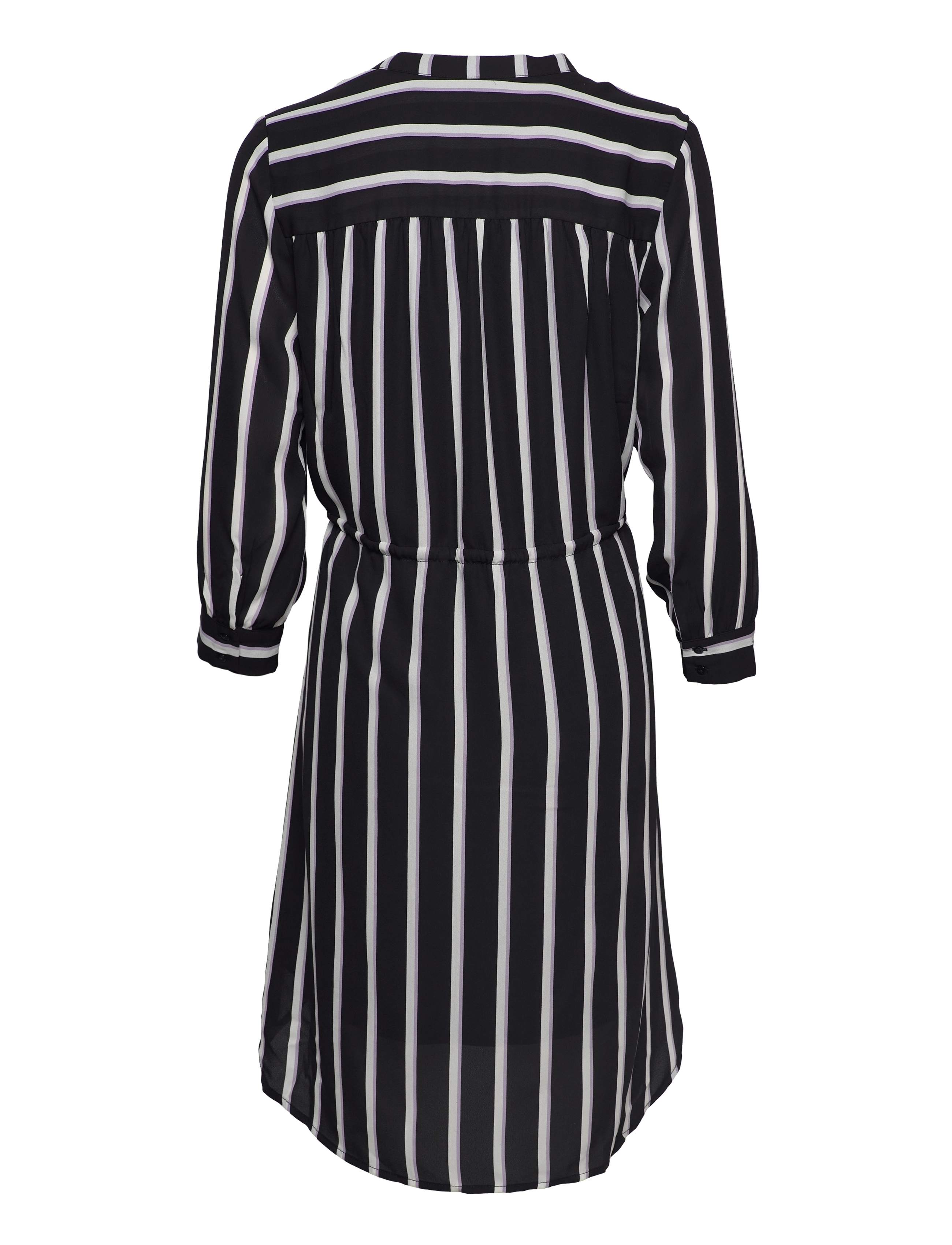 Selected - SLFDAMINA 7/8 AOP DRESS - robes chemises - black - 2