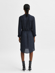 Selected Femme - SLFDAMINA 7/8 AOP DRESS B NOOS - shirt dresses - dark sapphire - 3