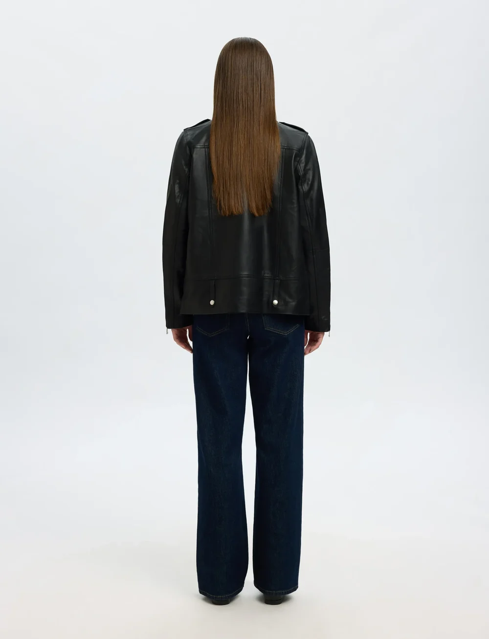 Selected - SLFMADISON LEATHER JACKET B NOOS - læderjakker - black - 2