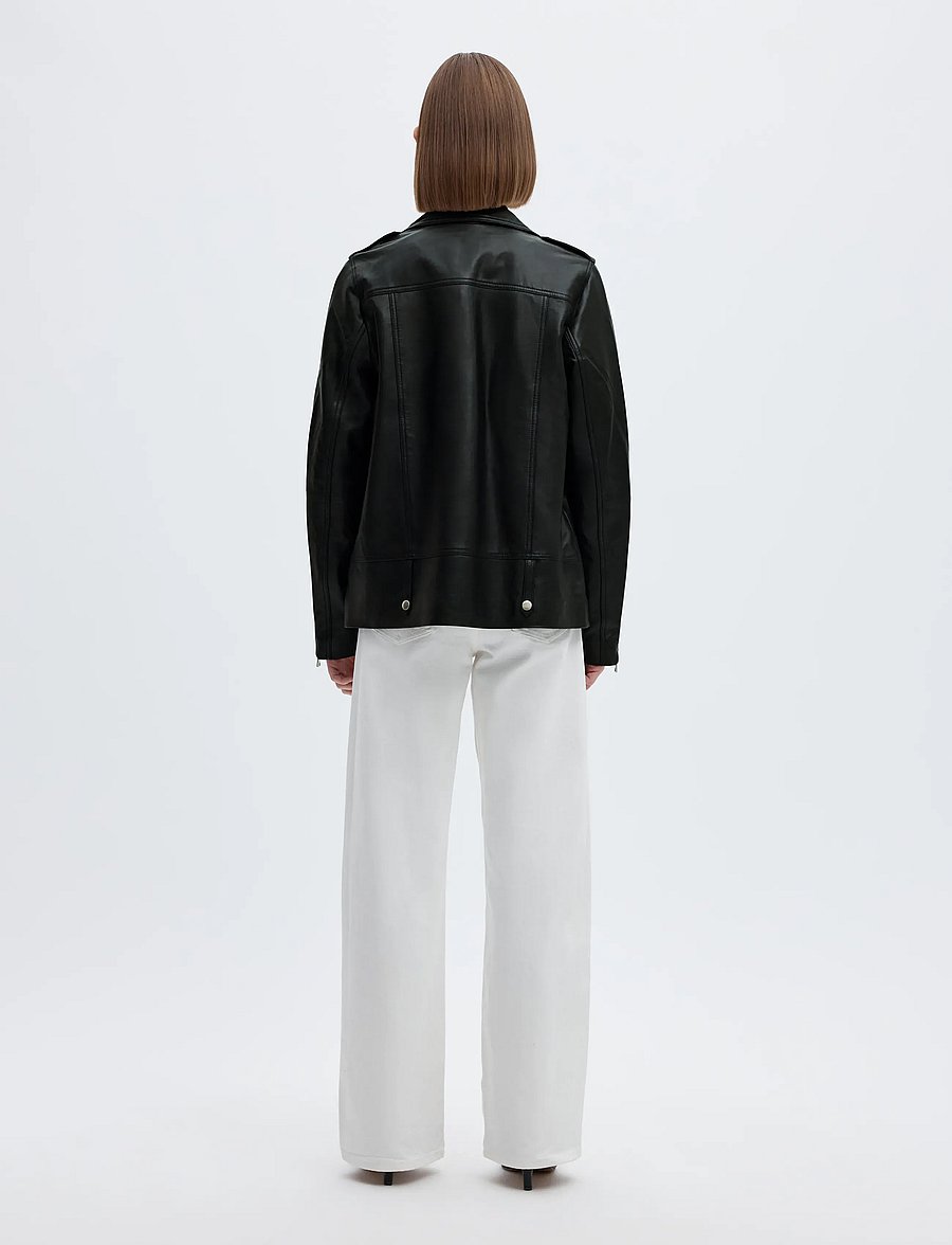 Selected - SLWMADISON LEATHER JACKET B NOOS - leren jassen - black - 2