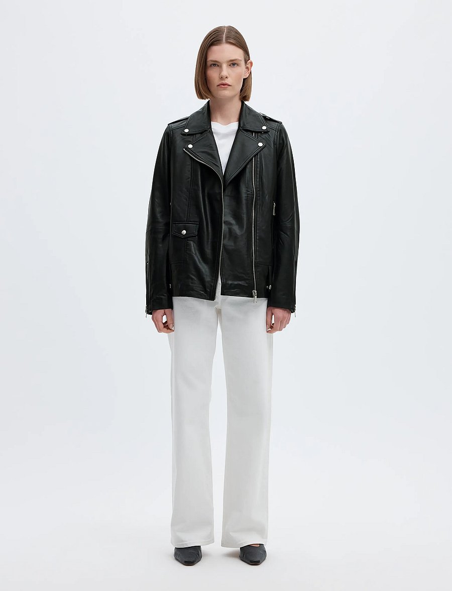 Selected - SLWMADISON LEATHER JACKET B NOOS - leren jassen - black - 3
