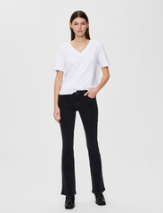 Selected Femme - SLFSTANDARDS V-NECK TEE - t-shirts - bright white - 4