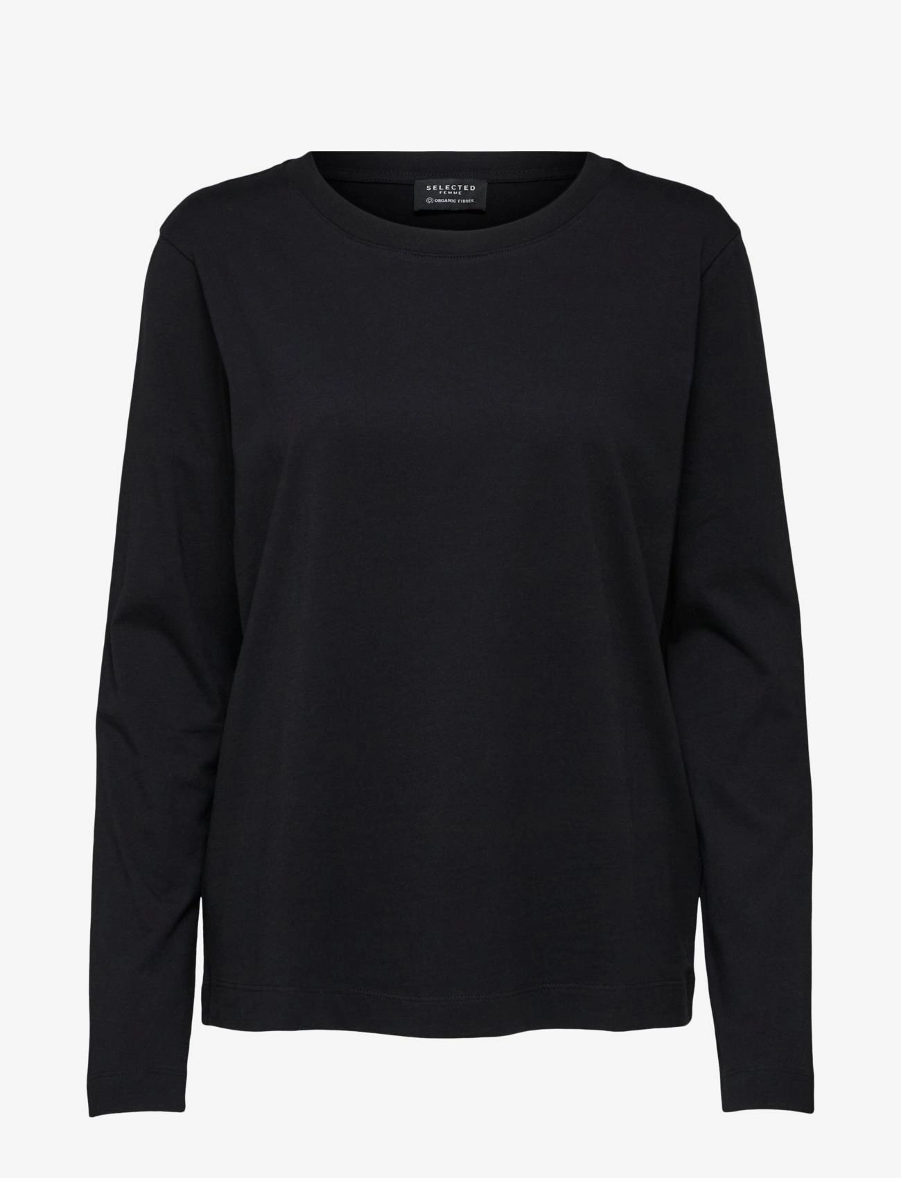 Selected SLFSTANDARD LS TEE - Transitional Layering - BLACK / black