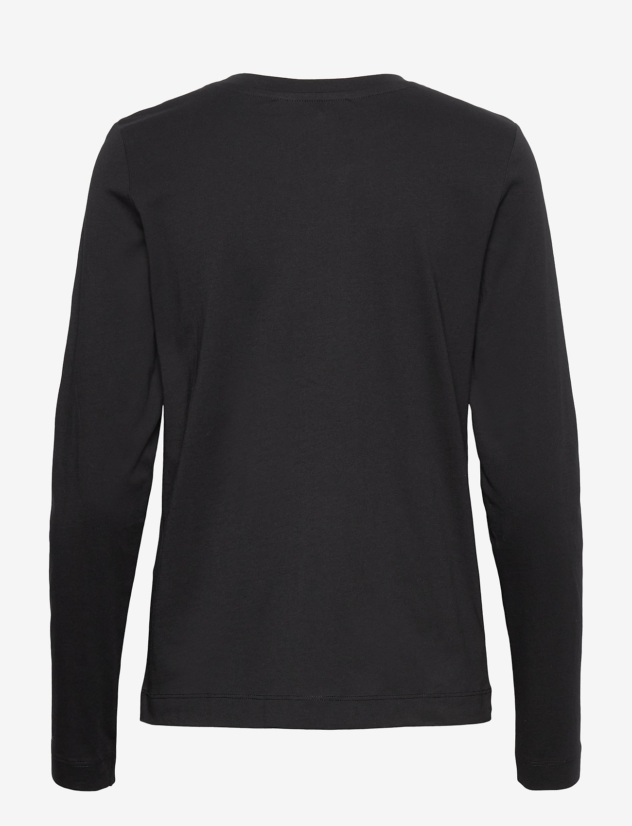 Selected - SLFSTANDARD LS TEE - topy z długimi rękawami - black - 2