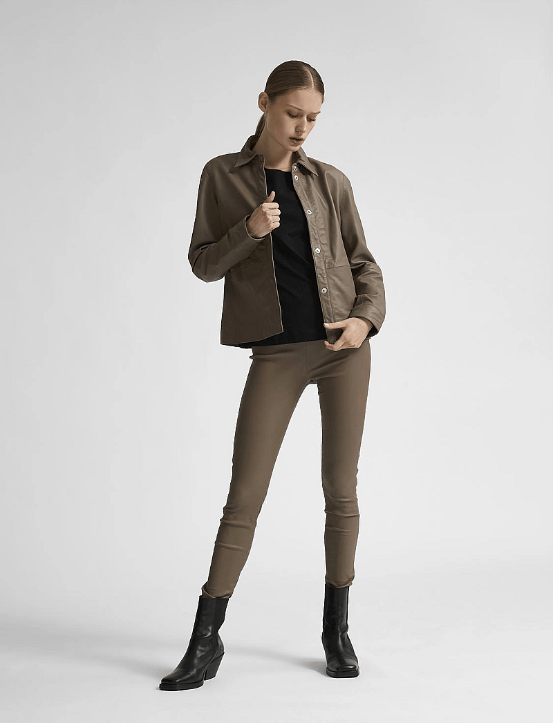 Selected - SLFSTANDARD LS TEE - langärmlige tops - black - 4