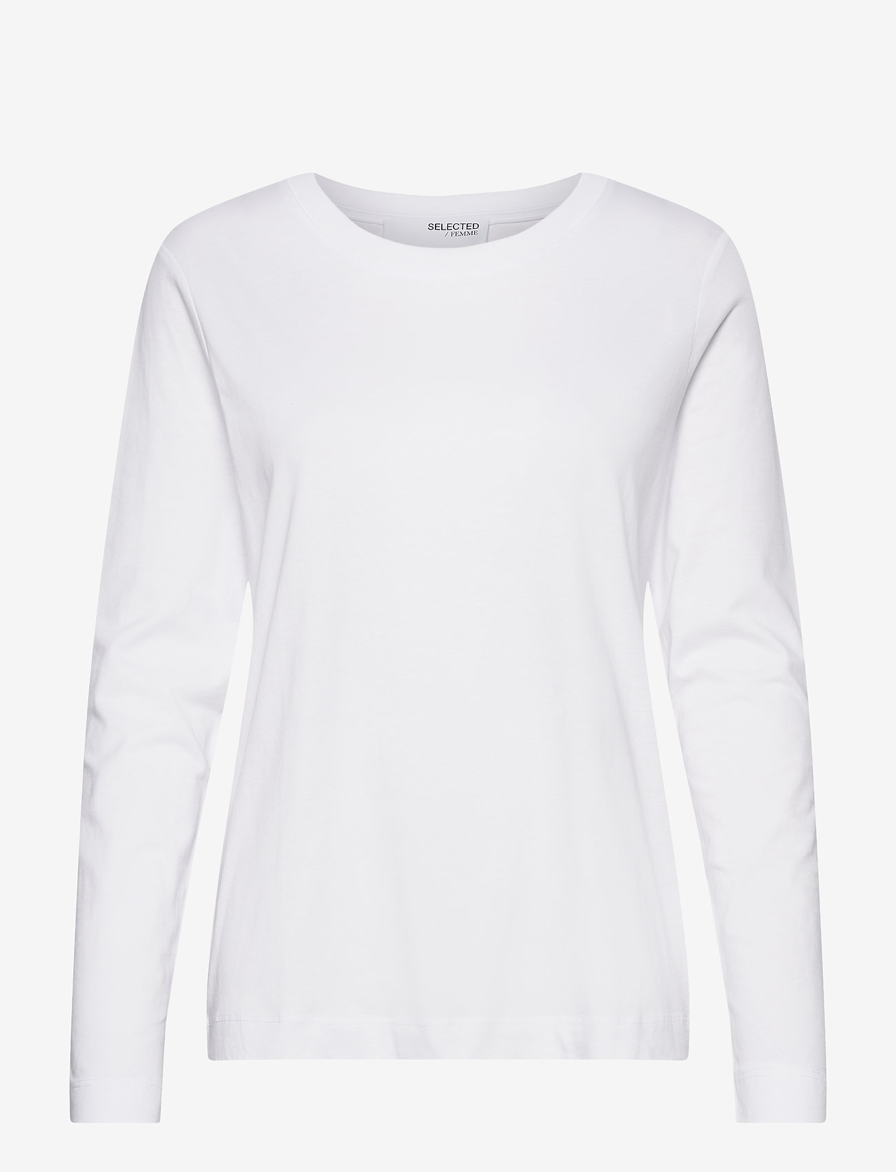 Selected - SLFSTANDARD LS TEE NOOS - langærmede toppe - bright white - 1