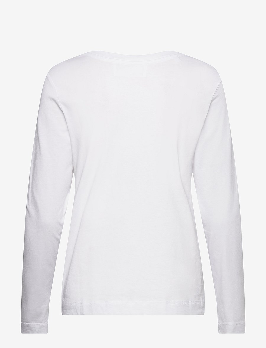 Selected - SLFSTANDARD LS TEE NOOS - langärmlige tops - bright white - 2