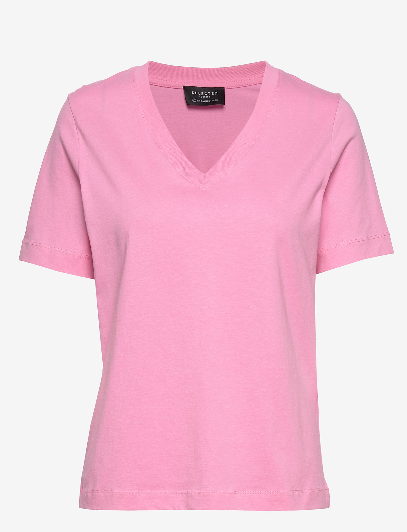 Selected Femme - SLFSTANDARD SS V-NECK TEE SEASONAL - rosebloom - 0