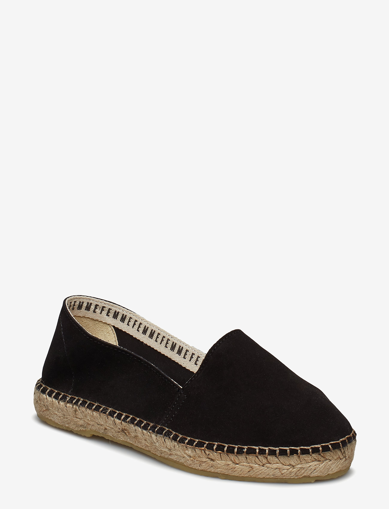 Selected Femme - SLFMARIE SUEDE ESPADRILLES B - black - 0