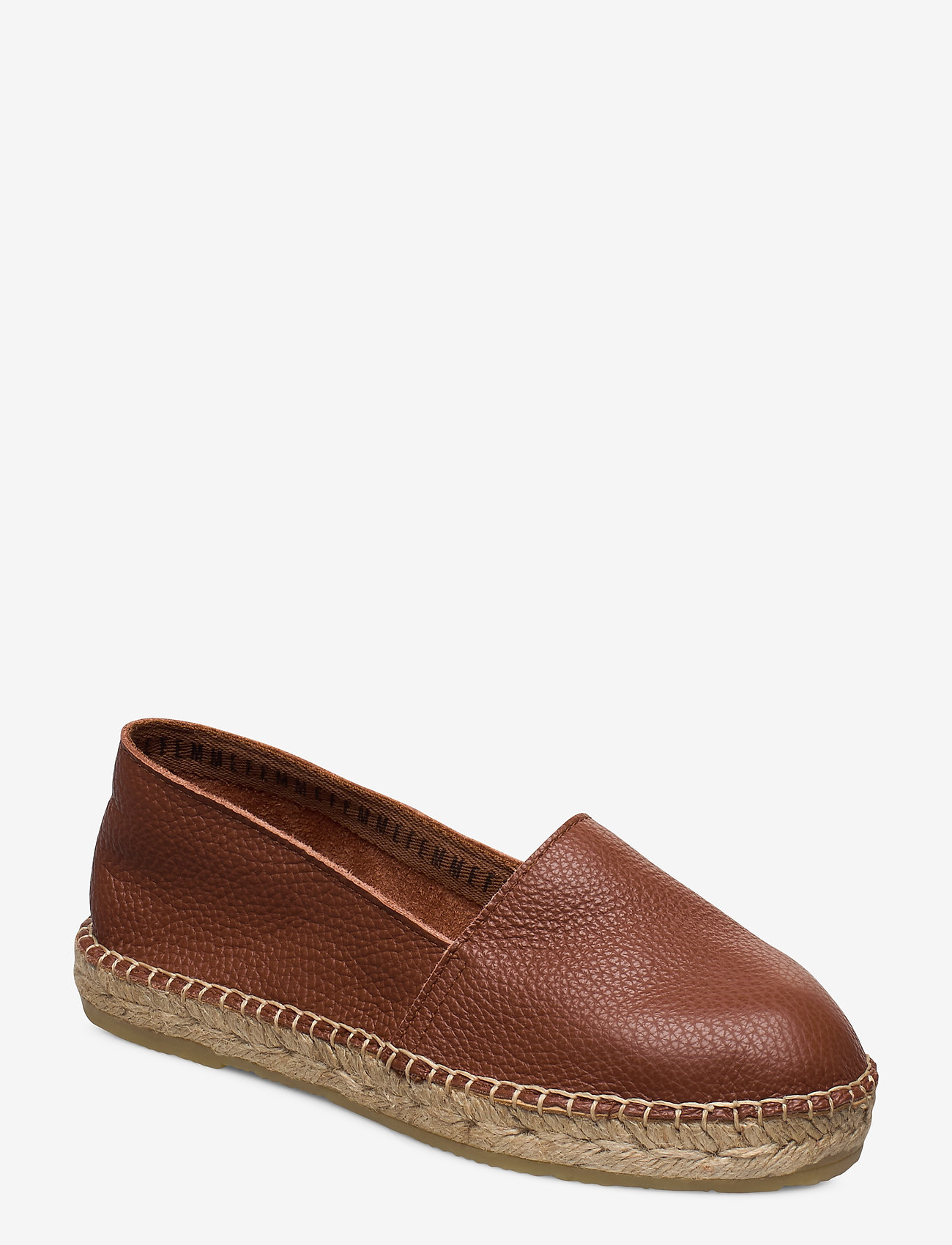 Selected Femme - SLFMARIE LEATHER ESPADRILLES - cognac - 0
