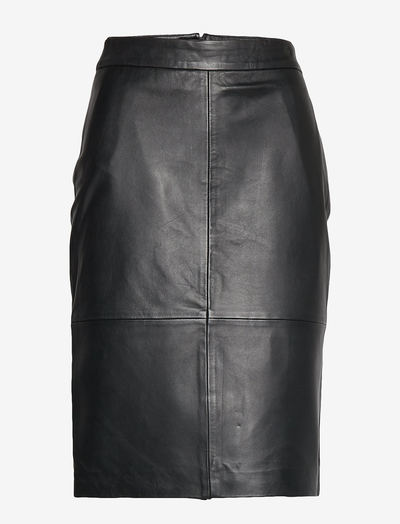 Selected Femme - SLFMAILY HW LEATHER SKIRT NOOS - nederdele i læder - black - 0