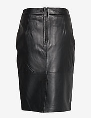 Selected Femme - SLFMAILY HW LEATHER SKIRT NOOS - leather skirts - black - 1