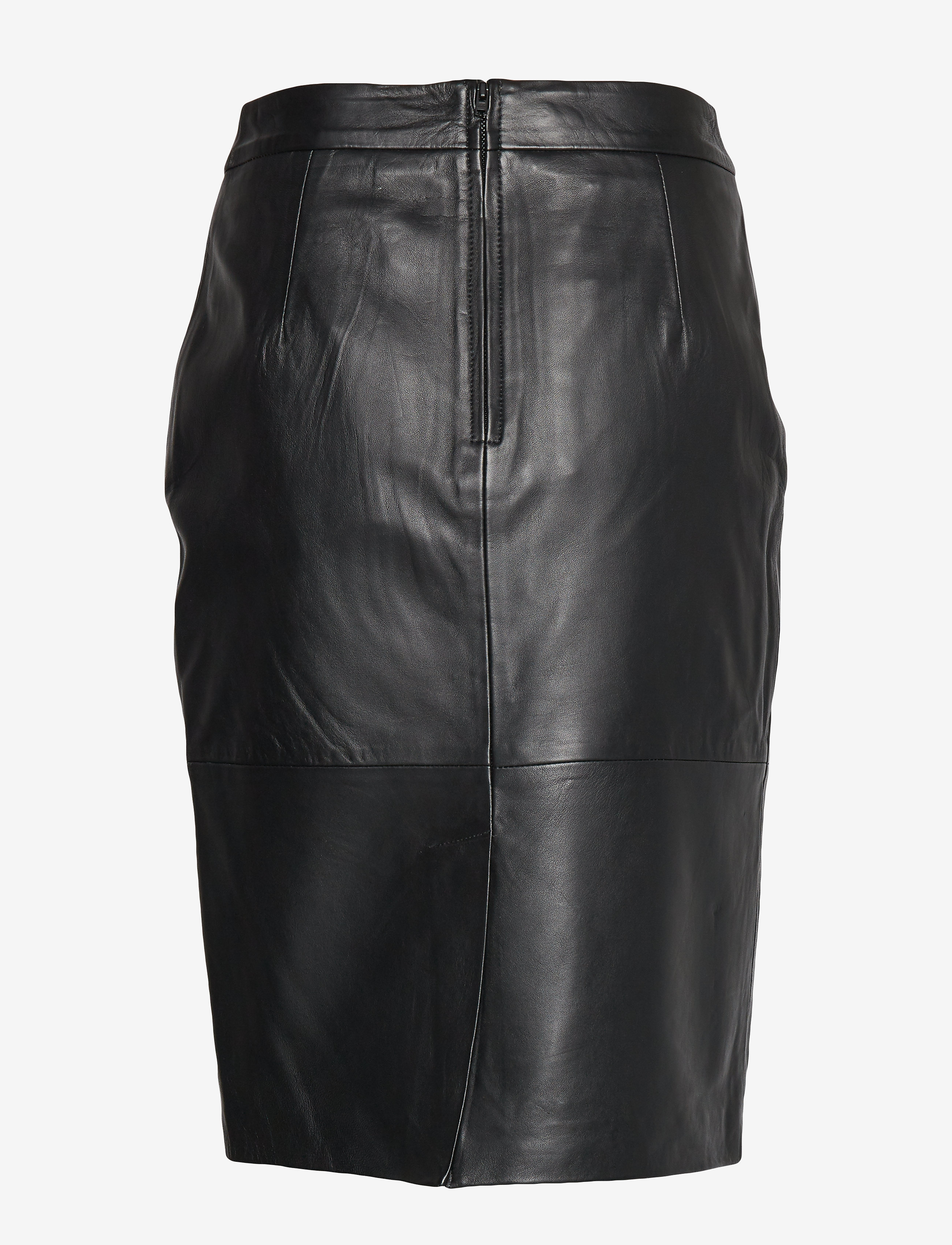 Selected - SLFMAILY HW LEATHER SKIRT NOOS - lederröcke - black - 2