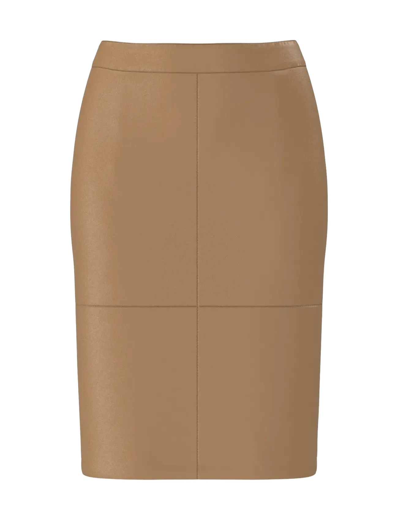 Selected SLFMAILY HW LEATHER SKIRT NOOS - Röcke - TOBACCO BROWN / brown