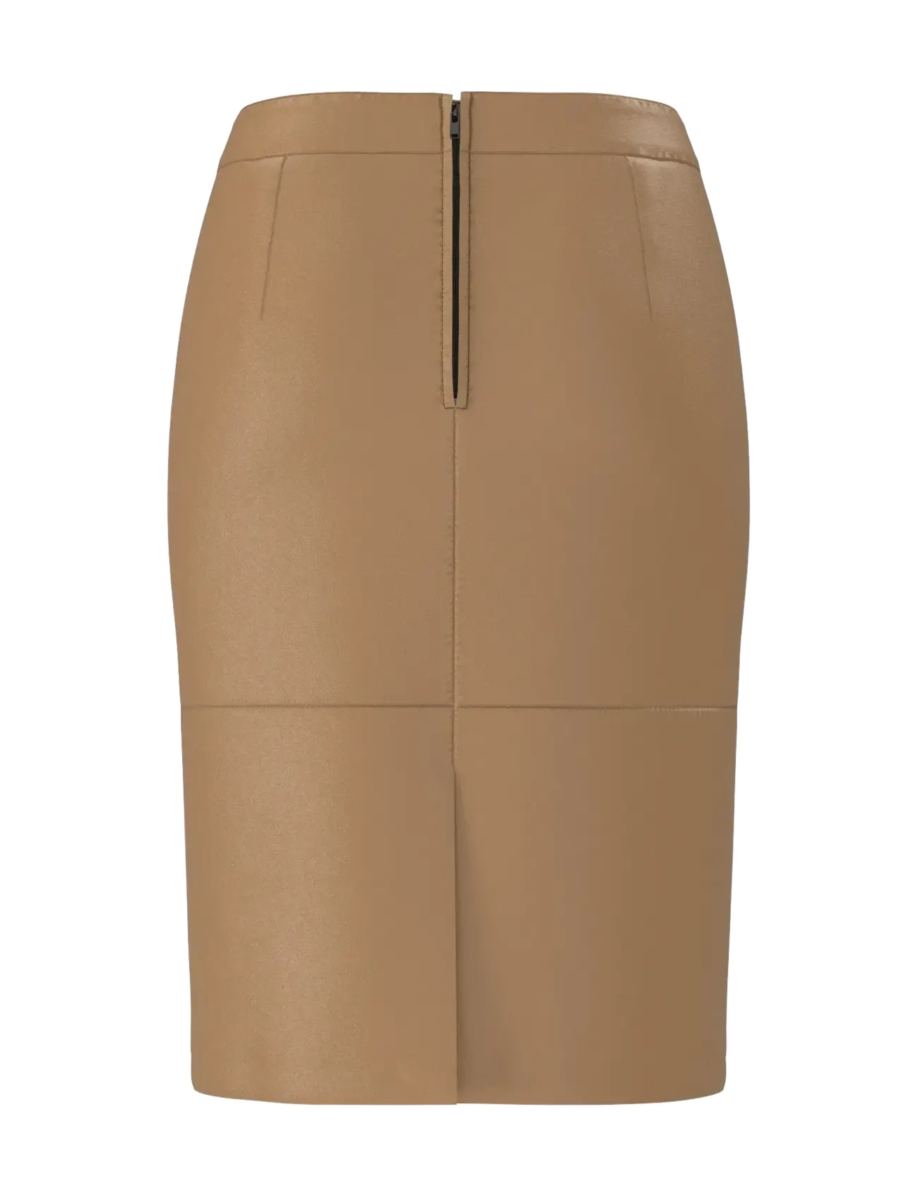 Selected - SLFMAILY HW LEATHER SKIRT NOOS - nederdele i læder - tobacco brown - 1