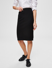 Selected Femme - SLFSHELLY MW PENCIL SKIRT B NOOS - pencil skirts - black - 3