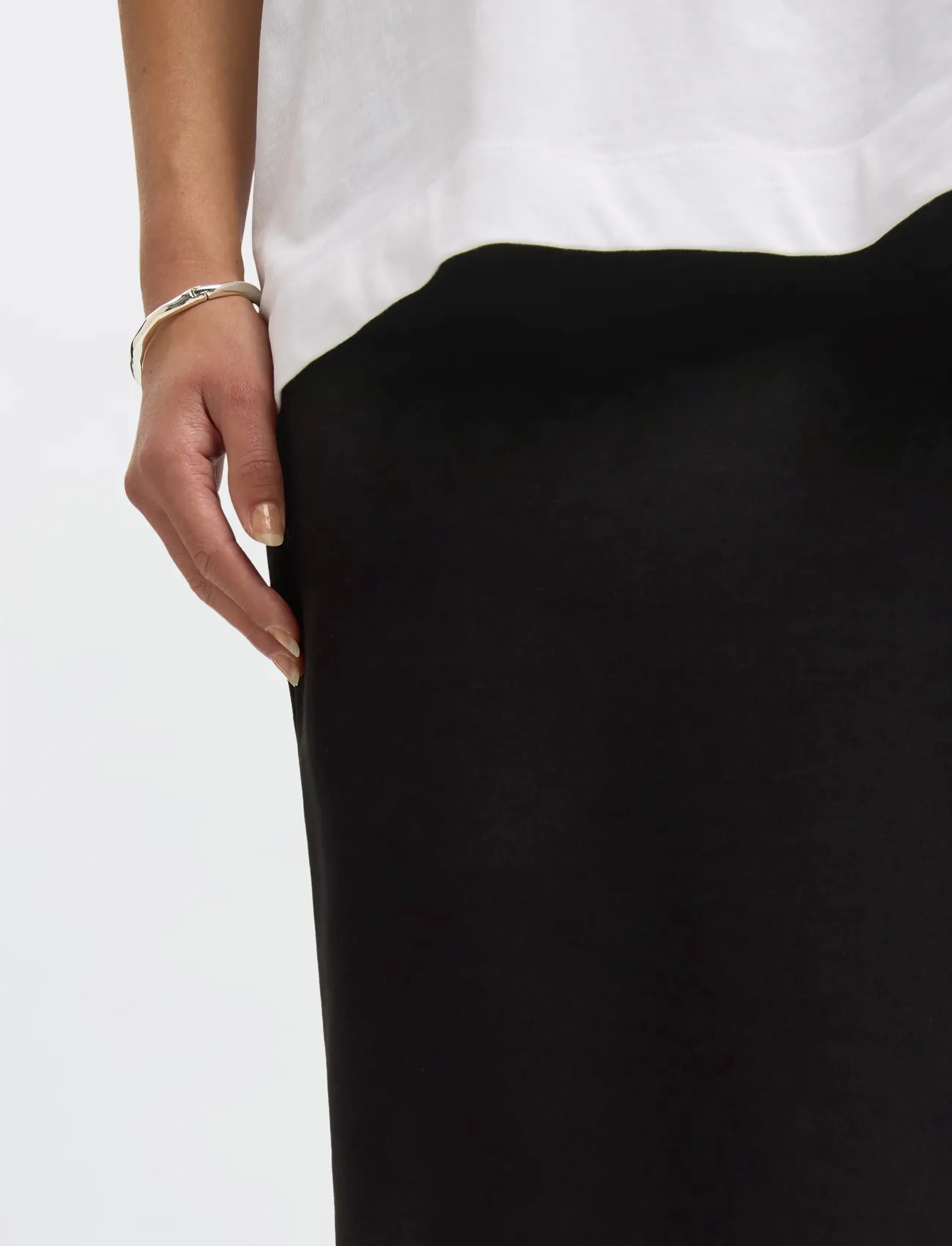 Selected - SLWSHELLY MW PENCIL SKIRT NOOS - jupes midi - black - 5