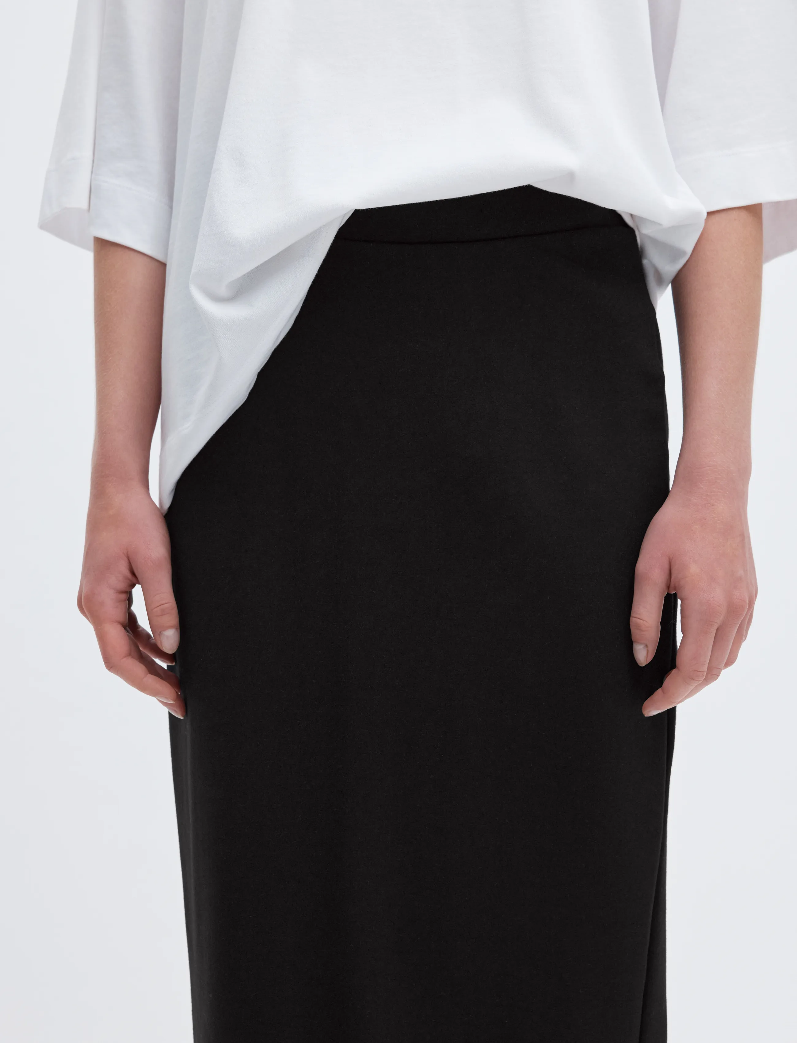 Selected - SLFSHELLY MW PENCIL SKIRT B NOOS - midi kjolar - black - 5