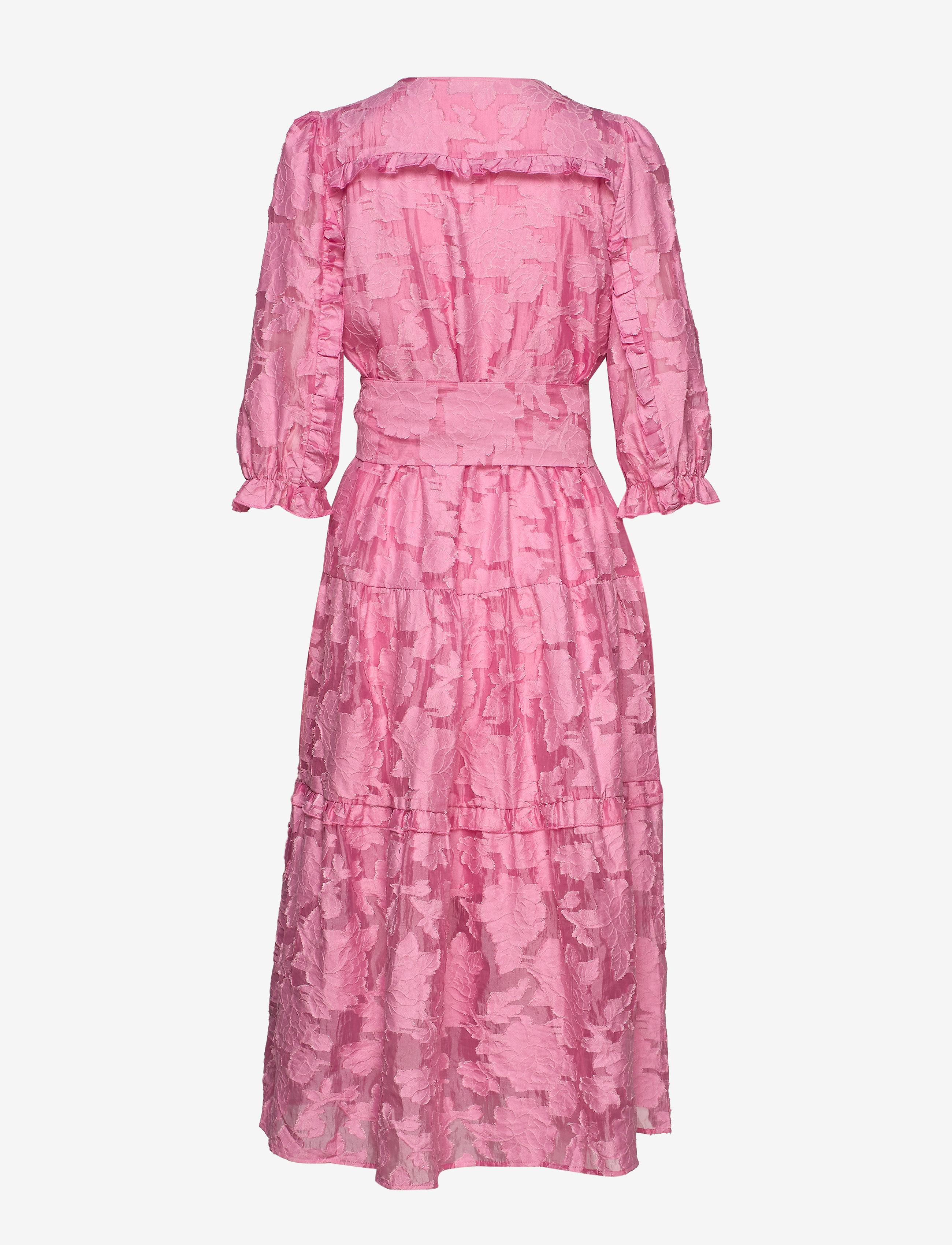 Selected - SLFSADIE 3/4 MIDI DRESS B - midi dresses - rosebloom - 2