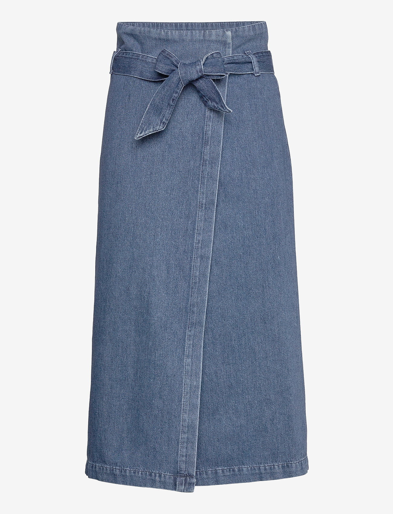 Selected Femme - SLFDEMINA HW INKYLUE DENIM SKIRT W - dark blue denim - 0