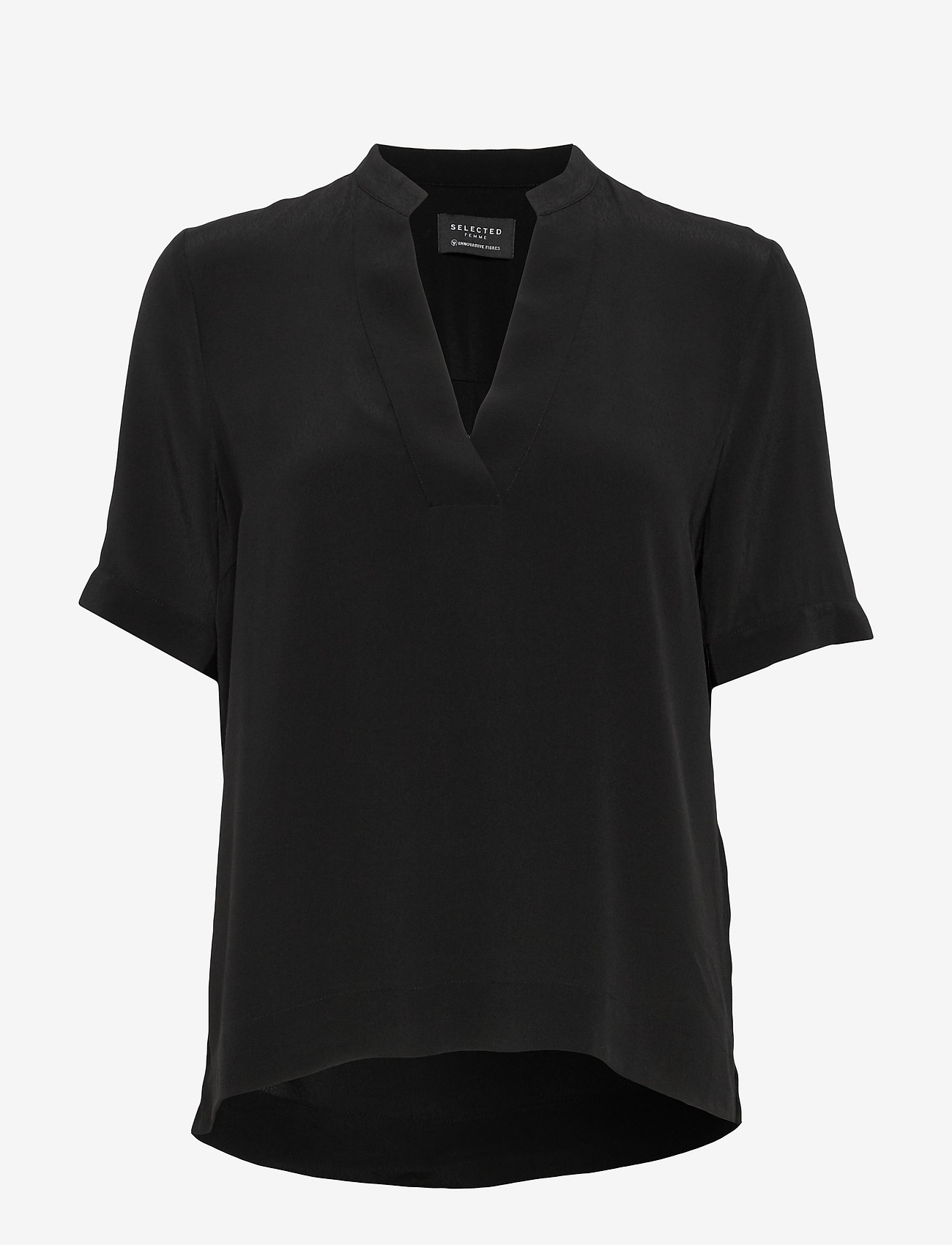 Selected Femme - SLFELLA SS TOP B - black - 0