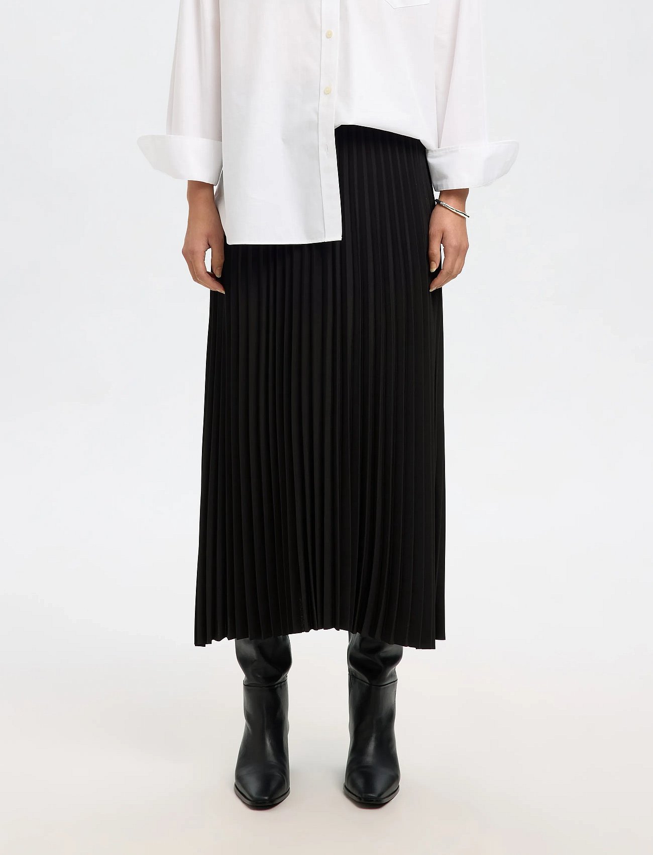 SLFALEXIS MW MIDI SKIRT B NOOS