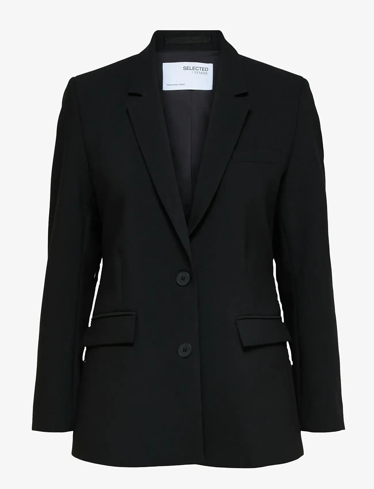 Selected - SLFRITA LS CLASSIC BLAZER FD NOOS - enkelknäppta kavajer - black - 1