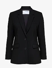 Selected Femme - SLFRITA LS CLASSIC BLAZER FD NOOS - vakarėlių drabužiai išparduotuvių kainomis - black - 0