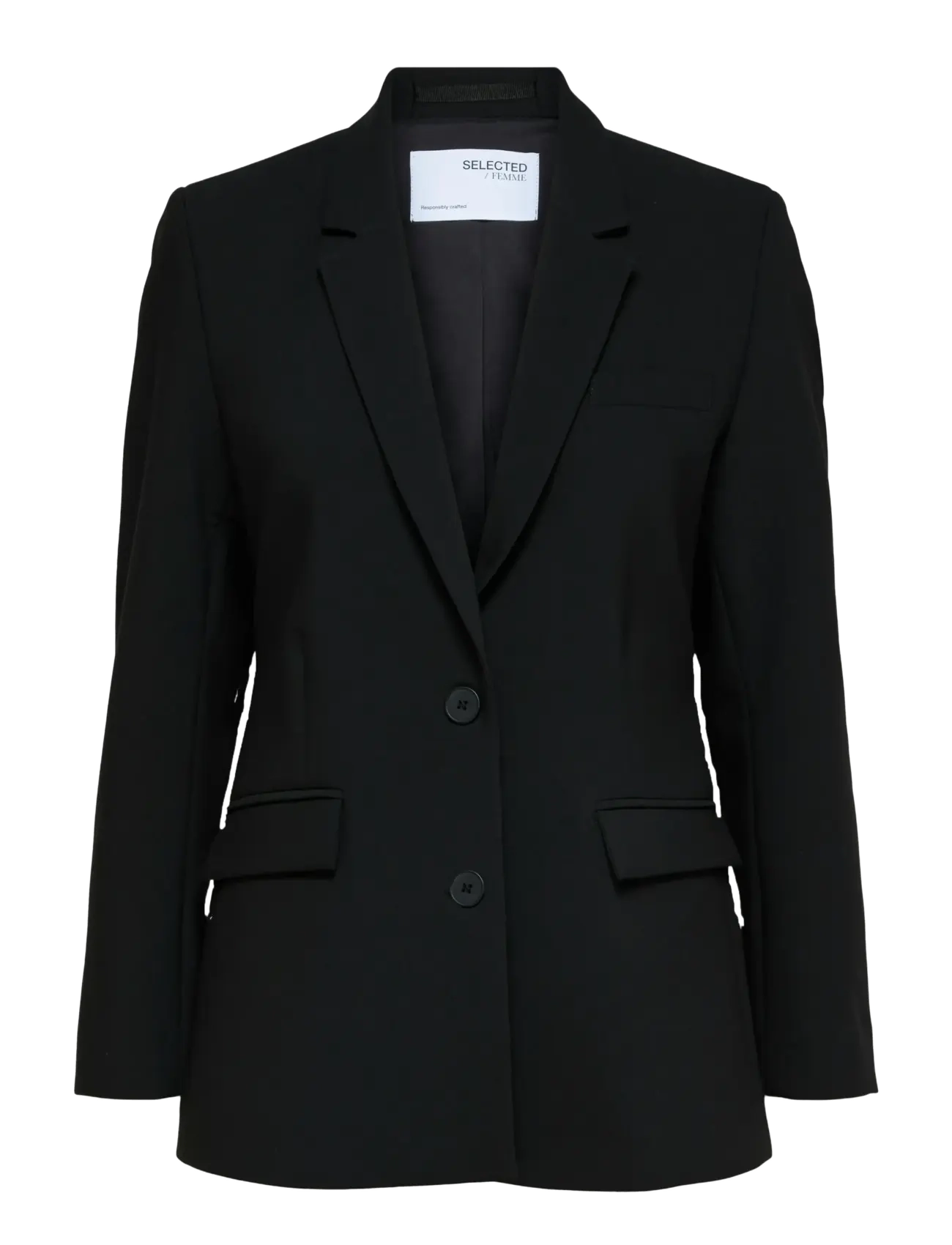 Selected - SLFRITA LS CLASSIC BLAZER FD NOOS - einhnepptir jakkar - black - 1