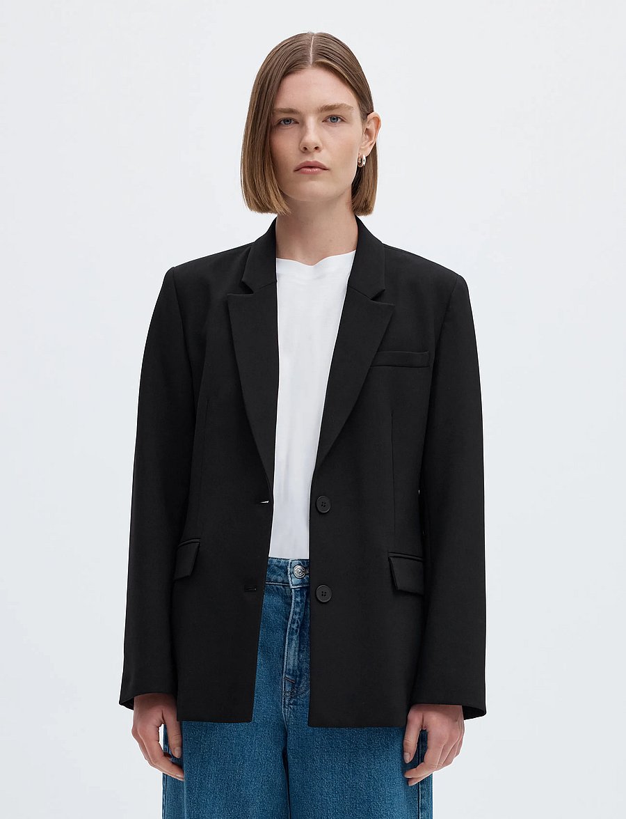 Selected - SLWRITA LS CLASSIC BLAZER FD NOOS - einreihige blazer - black - 0