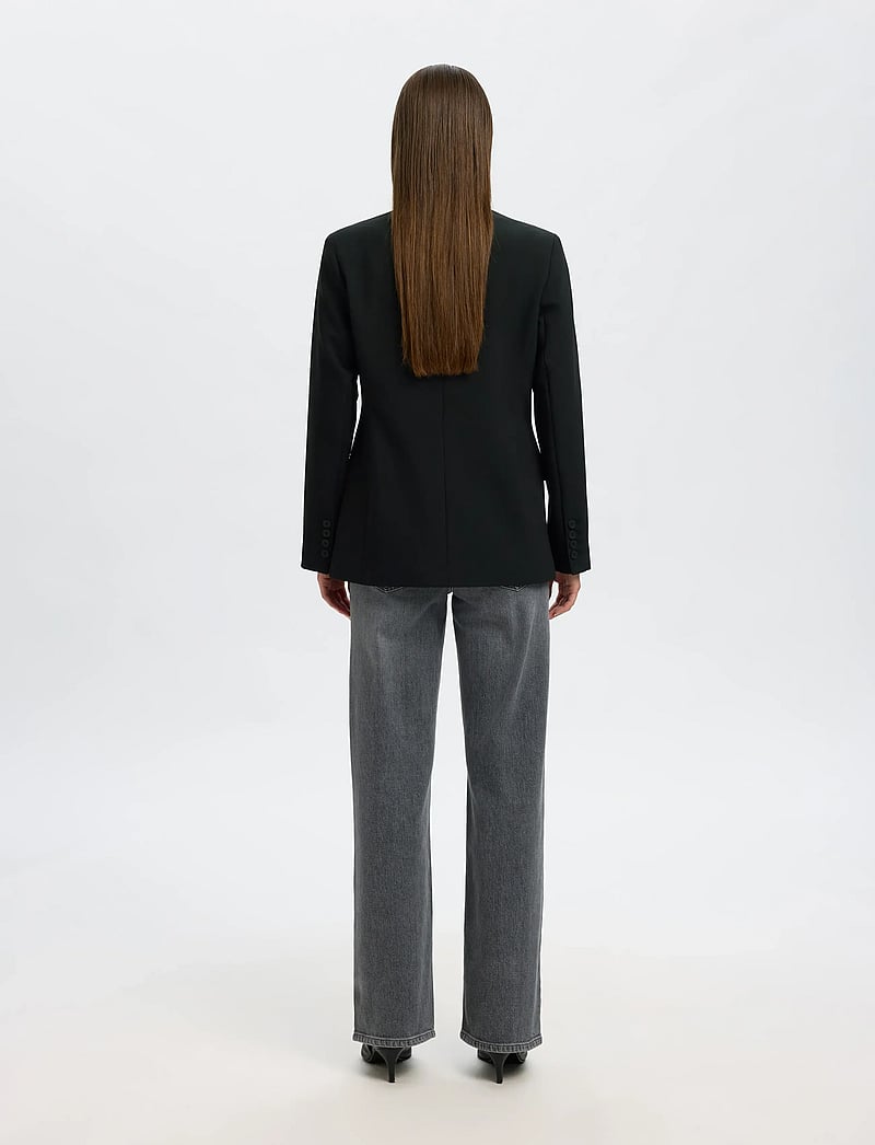 Selected - SLFRITA LS CLASSIC BLAZER FD NOOS - enkelknäppta kavajer - black - 3