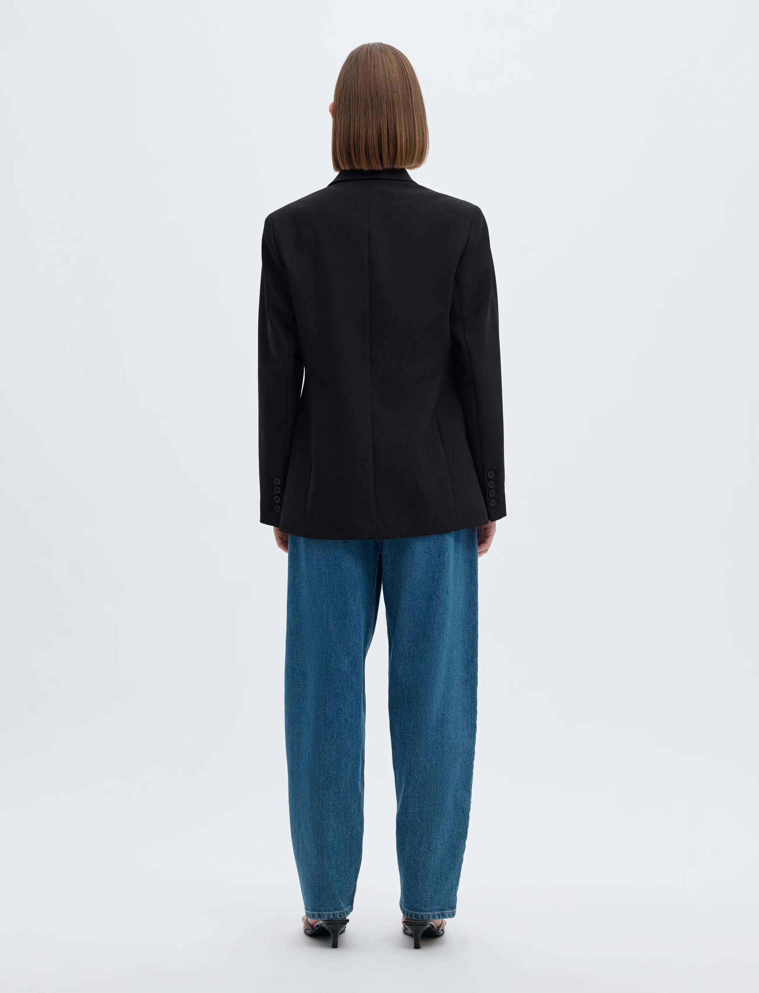 Selected - SLWRITA LS CLASSIC BLAZER FD NOOS - Üherealised pintsakud - black - 3