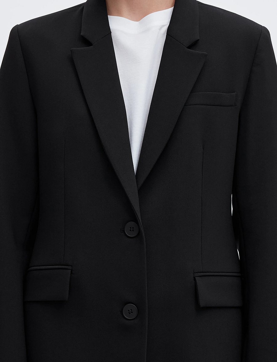 Selected - SLWRITA LS CLASSIC BLAZER FD NOOS - einreihige blazer - black - 5