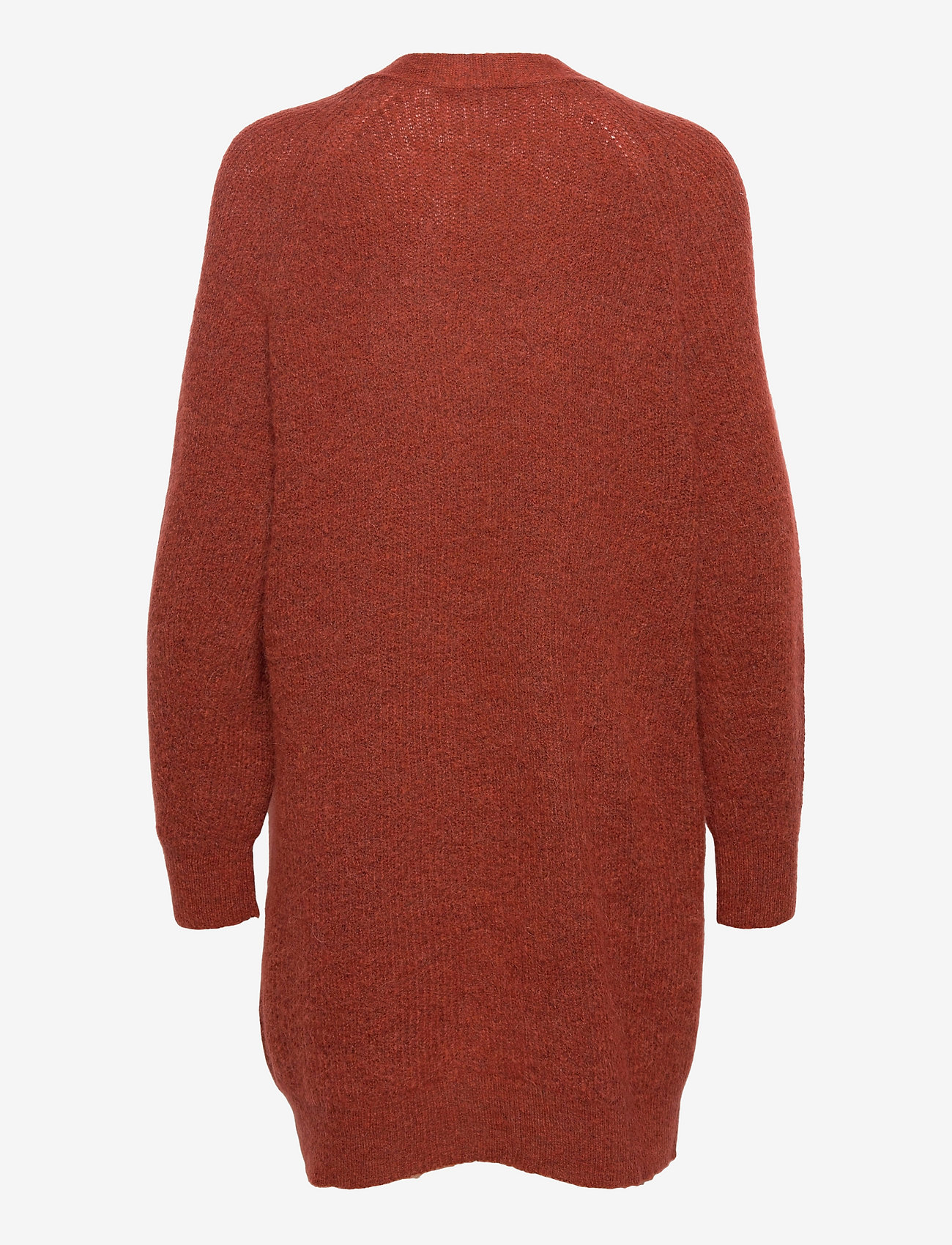 Selected - SLFLULU LS KNIT LONG CARDIGAN - chili oil - 1