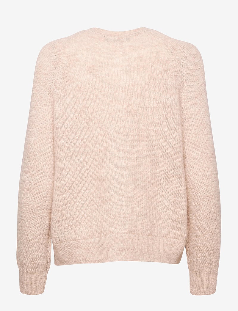 Selected - SLFLULU LS KNIT SHORT CARDIGAN NOOS - cardigans - birch - 2