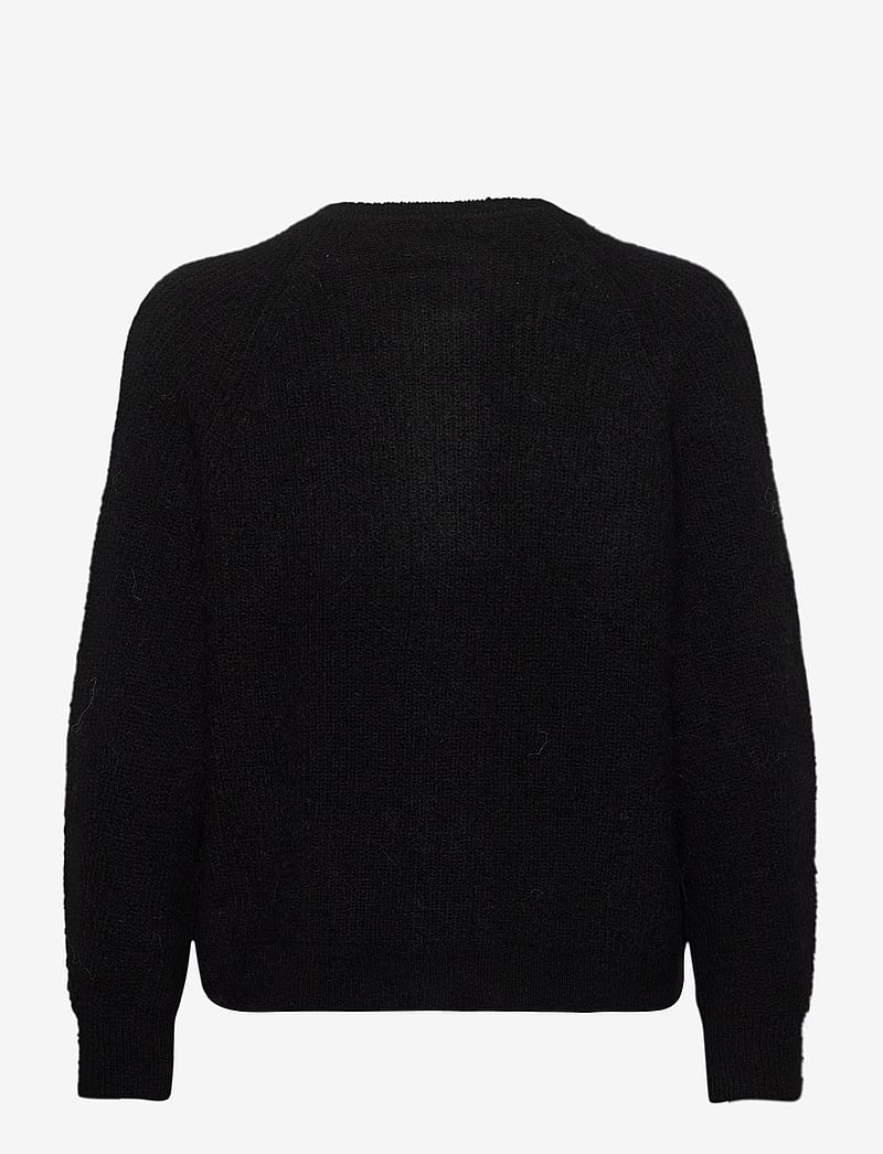 Selected - SLFLULU LS KNITHORT CARDIGAN - cardigans - black - 2