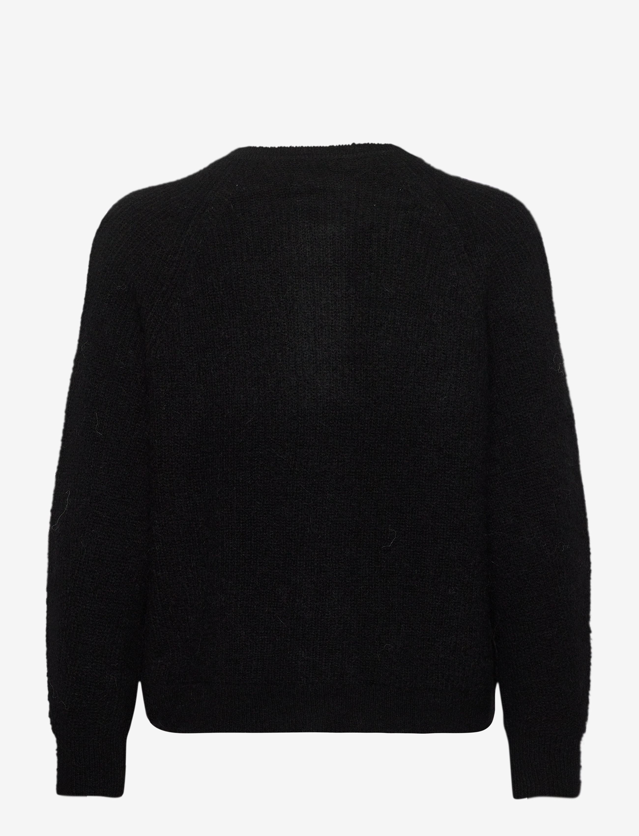 Selected - SLFLULU LS KNIT SHORT CARDIGAN B NOOS - cardigans - black - 2