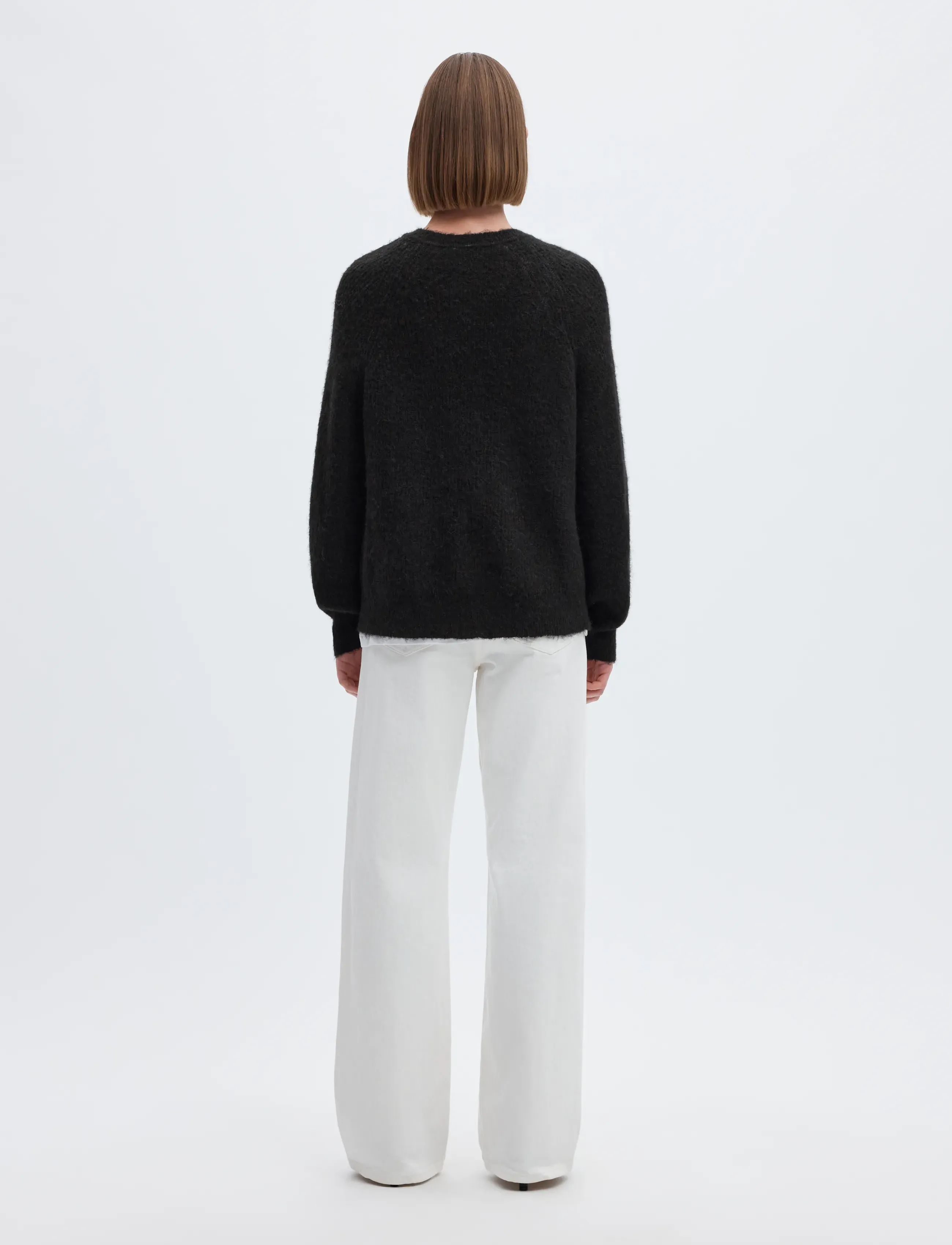 Selected - SLWLULU LS KNIT SHORT CARDIGAN NOOS - strickjacken - black - 3