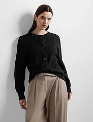 Selected Femme - SLFLULU LS KNIT SHORT CARDIGAN B NOOS - swetry rozpinane - black - 6