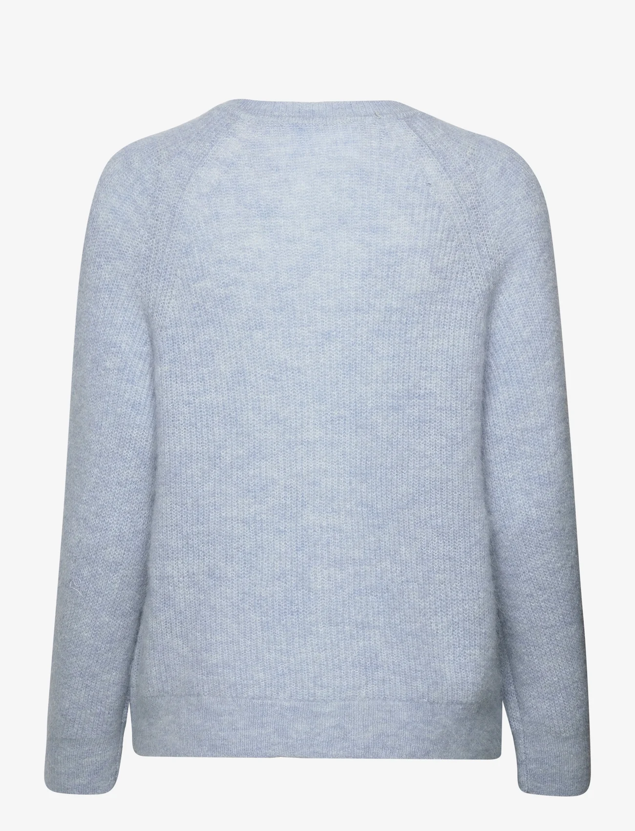 Selected Femme - SLFLULU LS KNIT SHORT CARDIGAN B NOOS - susegamieji megztiniai - cashmere blue - 1