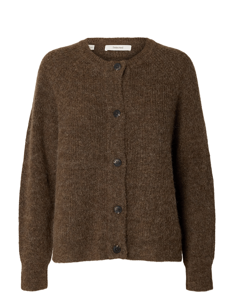 Selected - SLWLULU LS KNIT SHORT CARDIGAN NOOS - strickjacken - dachshund - 1