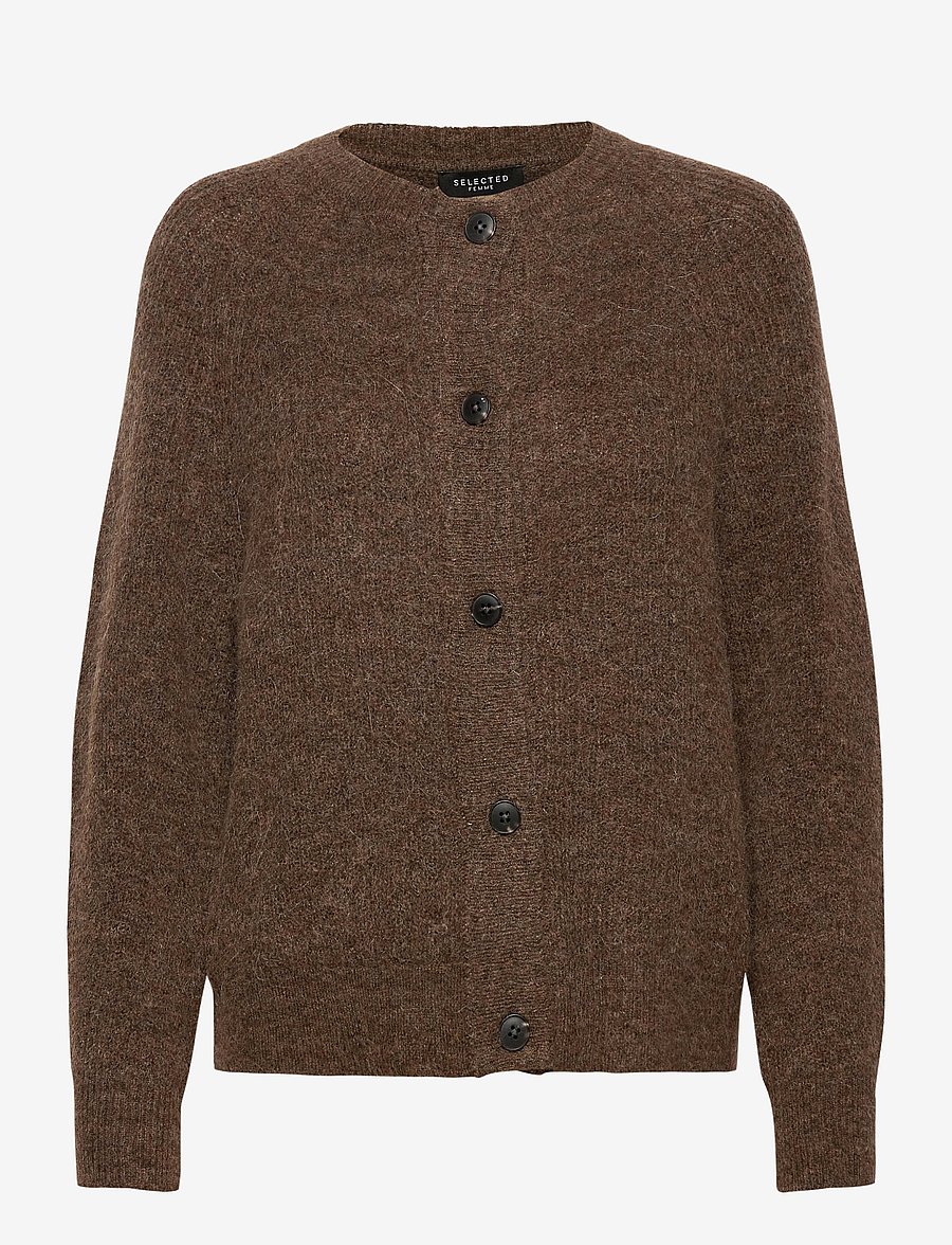 Selected - SLWLULU LS KNIT SHORT CARDIGAN NOOS - strickjacken - dachshund - 1